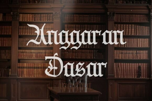 Anggaran Dasar: A Font That Speaks Through Time