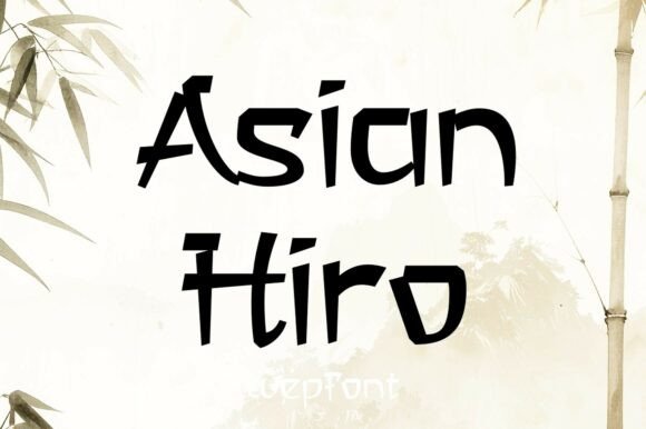 Asian Hiro: A Display Font for Editorial Design