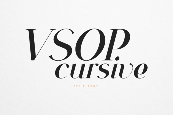 Boost Your Brand with Vsop Cursive: A Serif Font for Professional Design