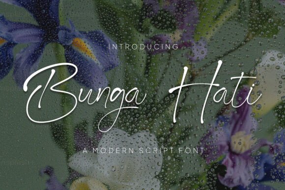 Bunga Hati: A Timeless Script Font for Editorial Design