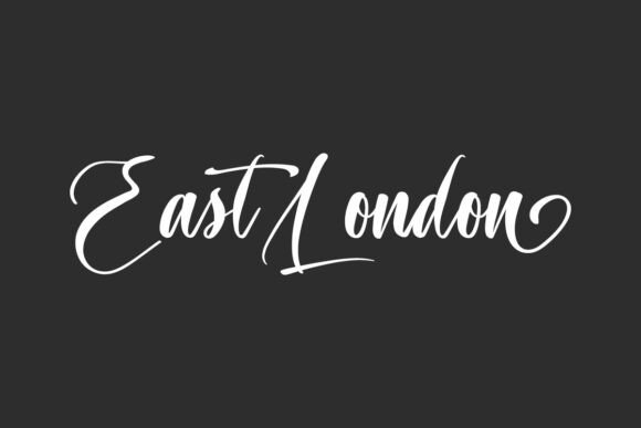 East London: A Script Font for Editorial Elegance