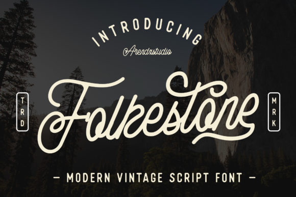 Folkestone: A Handwritten Font for Creative Branding