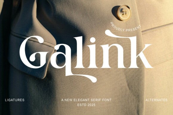 Galink: A Serif Font That Elevates Minimalist Branding