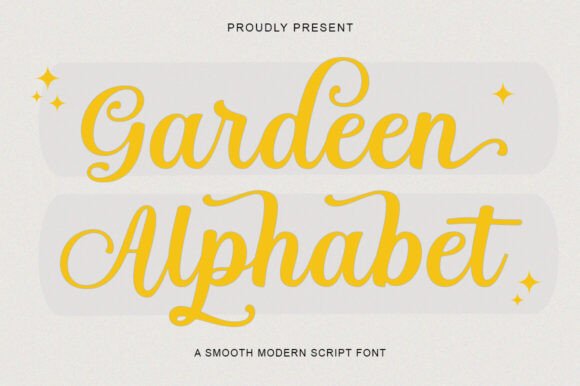 Garden Alphabet: A Script Font for Elegant Branding