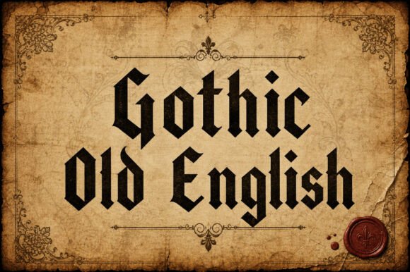 Gothic Old English: A Timeless Font for Crafters and Designers