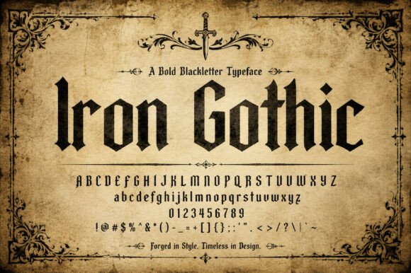 Iron Gothic: A Bold Choice for Branding That Speaks Volumes