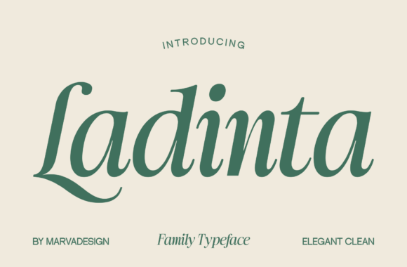 Ladinta: A Serif Font That Elevates Digital Branding