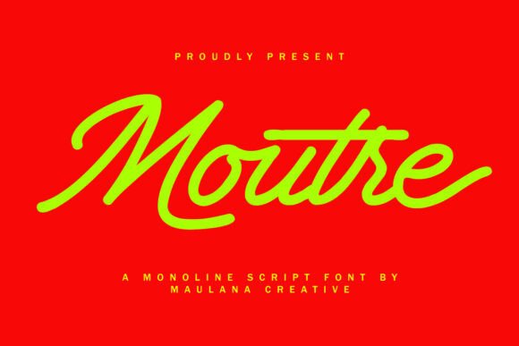 Moutre: A Handwritten Font for Modern Web Design