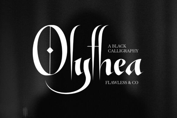 Olythea: A Blackletter Font for Bold Campaign Design