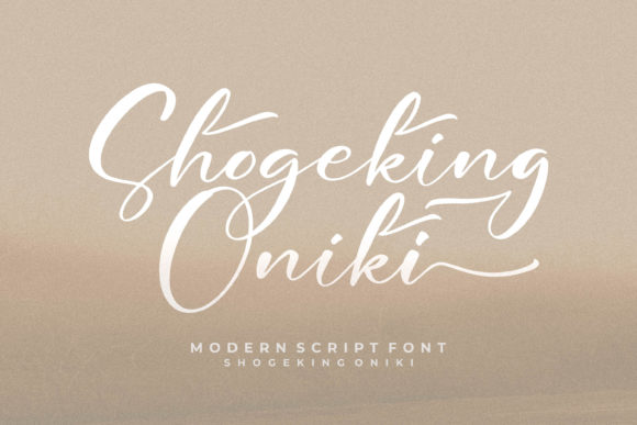 Shogeking Oniki: Elevating Campaigns with a Cursive Script Font