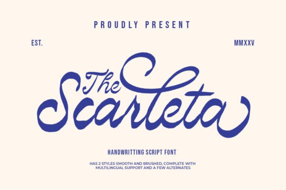 The Scarleta Font: A Script Amp Gem for Creative Branding
