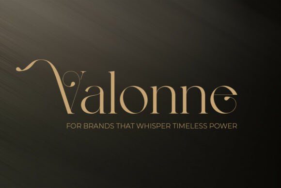 Valonne: A Serif Font for Timeless Digital Branding