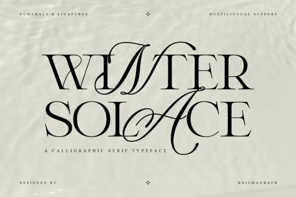 Winter Solace: A Serif Font That Elevates Branding