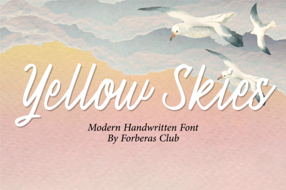 Yellow Skies Font for Modern Branding and Design